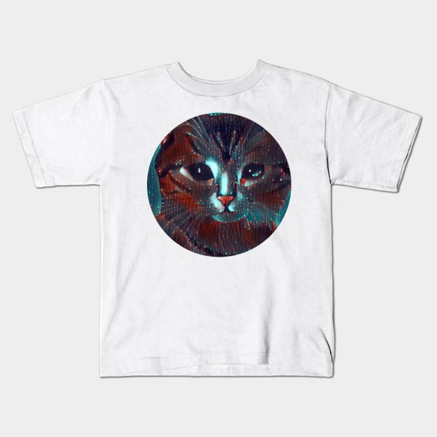 Curious mycat, revolution for cats Kids T-Shirt by GoranDesign